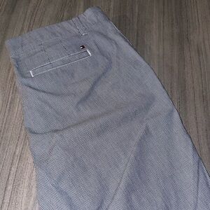 Tommy Hilfiger - navy blue/white straight leg pants